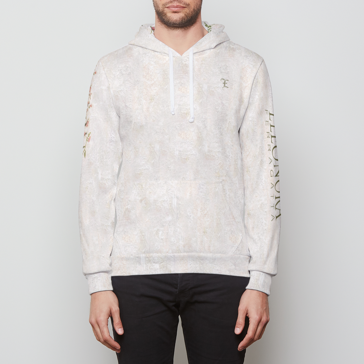 ★Adererror★HAND PAINTING PRINT HOOD SWEATSHIRTS Colorful Paint drip Hand print Hooded sweatshirt Top size